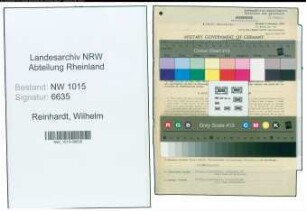 Entnazifizierung Wilhelm Reinhardt , geb. 30.09.1918 (Kaufmann)