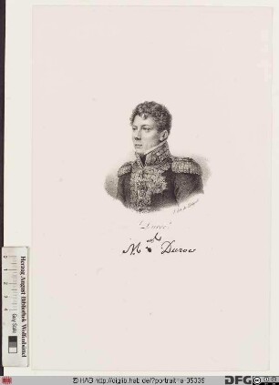 Bildnis Géraud-Christophe-Michel Duroc (1808 duc de Frioul)