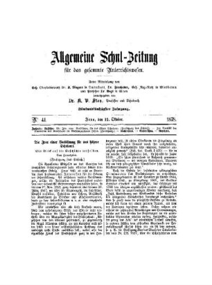 Die Idee einer Fortbildung für das höhere Schulamt. Ein Blick auf die Geschichte derselben : (Fortsetzung statt Schluß)