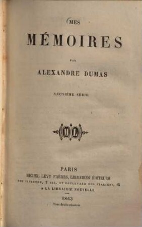 Mes mémoires, 9