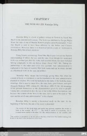 Chapter V The Wise Ruler: Kutadgu Bilig