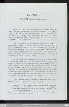 Chapter V The Wise Ruler: Kutadgu Bilig