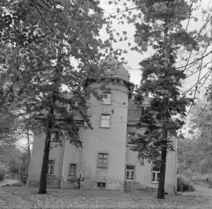 Coswig. Ehemaliges Weingut Zimmerhof, Spitzgrundstraße 24a. Frontansicht