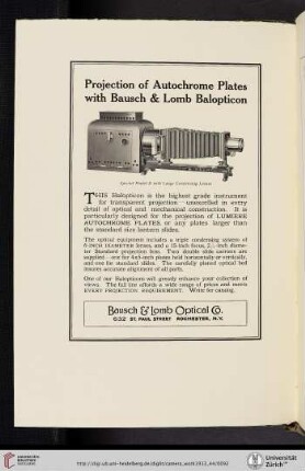 Bausch & Lomb Optical Co. [Balopticon]