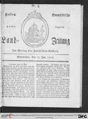 Hessen-Darmstädtische privilegirte Landzeitung