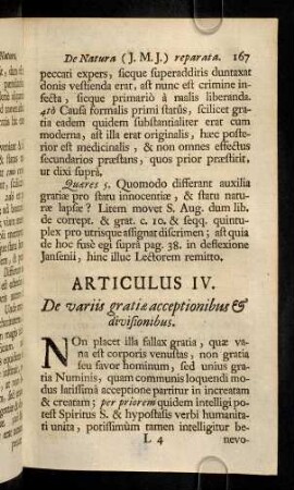167-176, Articulus IV