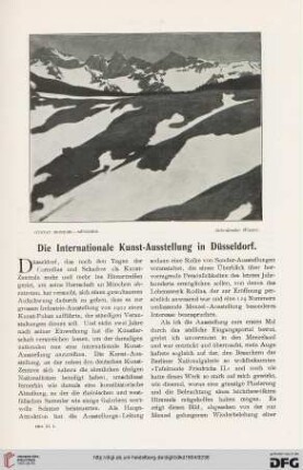 Die Internationale Kunst-Ausstellung in Düsseldorf