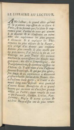 Le Libraire Au Lecteur.