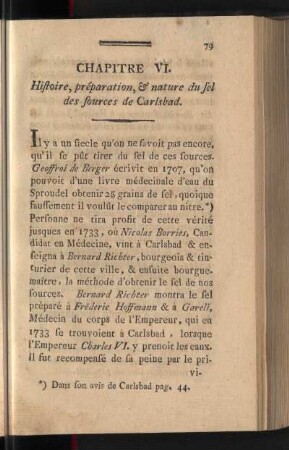 Chapitre V. Histoire, préparation, & nature du sel des sources de Carlsbad