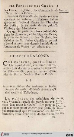 Chapitre second