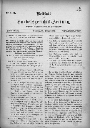 No. 8-9. 22. Februar 1873