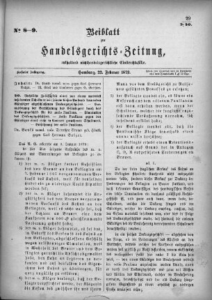 No. 8-9. 22. Februar 1873