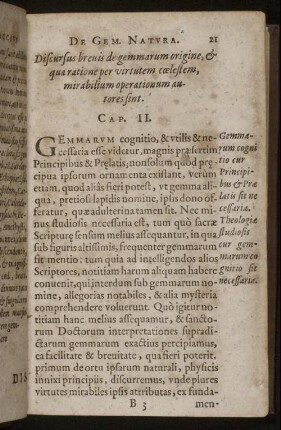 Discursus breuis de gemmarum ... Cap. II.