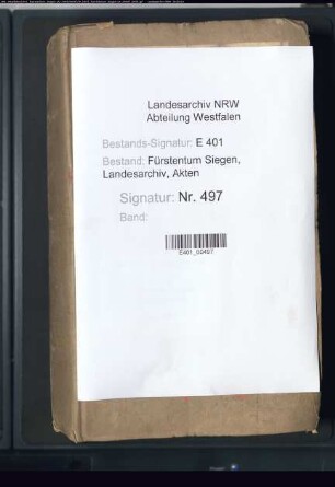 Untersuchung der am Fronleichnamstag 1712 während der Prozession in der Burgstraße zu Siegen vorgefallenen blutigen Auseinandersetzungen, Band 1