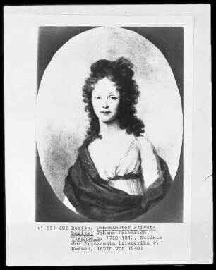 Bildnis der Prinzessin Friederike von Hessen