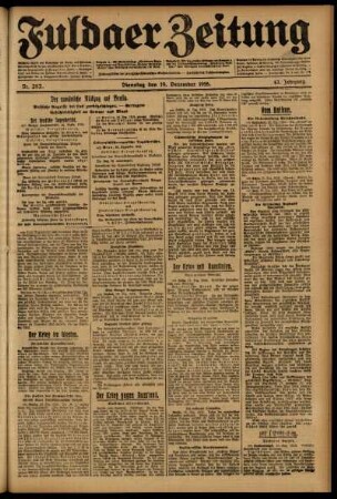 Ausgabe vom Dienstag, den 19. Dezember 1916.