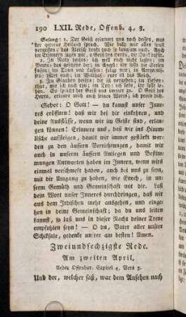 190-202, Zweiundsechzigste Rede. - Fünfundsechzigste Rede.