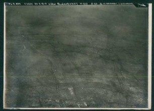 Foto der Stellungen südwestlich von Quéant zwischen Arras und Cambrai (Luftbild)