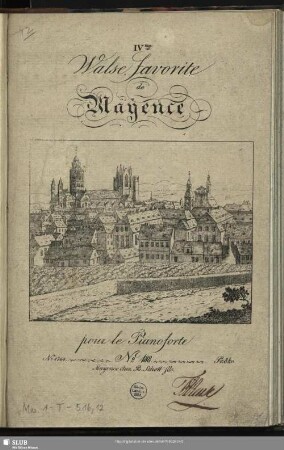 IVme Walse favorite de Mayence pour le Pianoforte