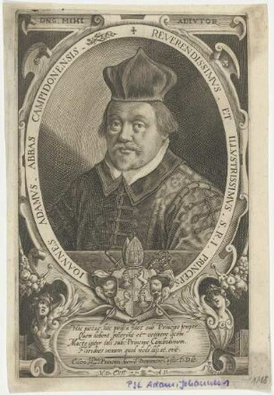 Bildnis des Ioannes Adamvs, Abbas Campidonensis