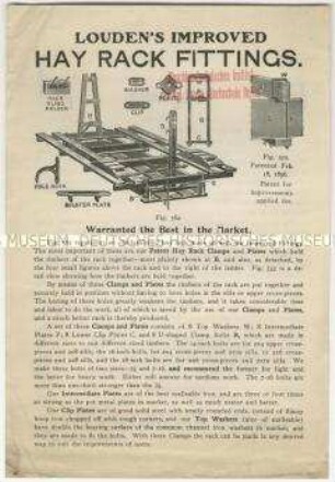 Heugestelle von der Firma Louden Machinery Company in USA