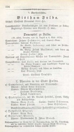 Bisthum Fulda.