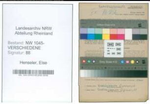 Entnazifizierung Else Henseler , geb. 15.12.1891 ()
