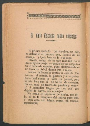 El viejo Viscacha dando consejos