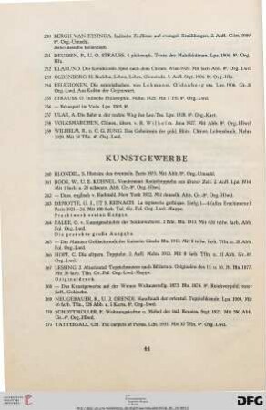 Kunstgewerbe (Nr. 260-271)