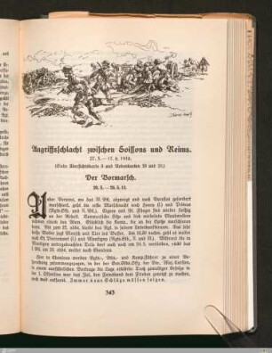 Angriffsschlacht zwischen Soissons und Reims