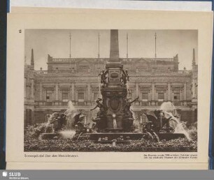 Sonnengefunkel über dem Mendebrunnen