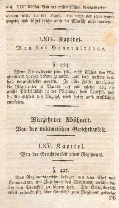 Vierzehnter Abschnitt. Von der militairischen Gerichtbarkeit.
