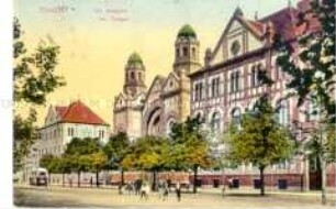 Ansicht der Synagoge in Ujvidek (Ungarn)