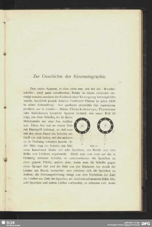 Zur Geschichte der Kinematographie