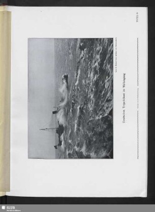 Deutsches Torpedoboot im Wellengang