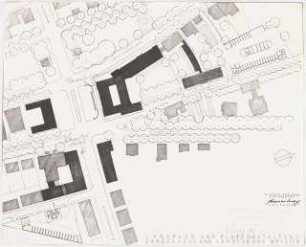Landeshaus, Münster: Lageplan, geostet