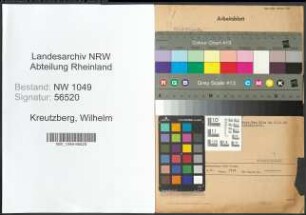 Entnazifizierung Wilhelm Kreutzberg , geb. 10.02.1889 (Polizist)