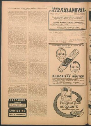 La cura de sol en la tuberculosis : La luz solar