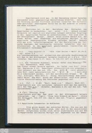 3.2. Ägyptische Lehnwörter im Nubischen