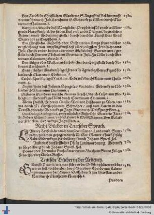 Teutsche Bücher in der Artzeney.