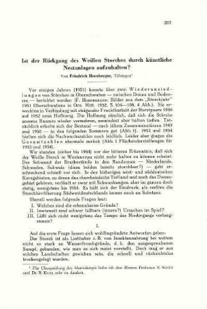 Ist der Rückgang des Weißen Storches durch künstliche Nestanlagen aufzuhalten?