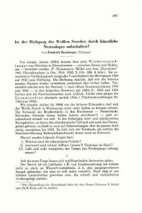 Ist der Rückgang des Weißen Storches durch künstliche Nestanlagen aufzuhalten?