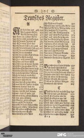 Teutsches Register.