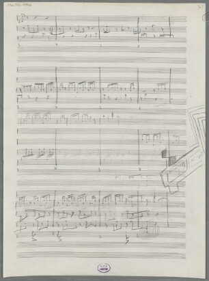 2 Instrumental pieces, Sketches - BSB Mus.ms. 12922 : [without collection title]