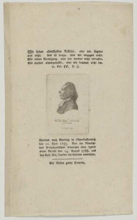 Bildnis des Ge. Mich. Eisenbach