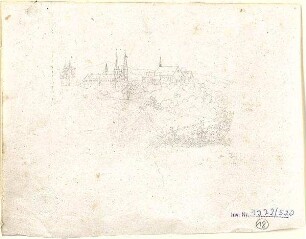 Neureuther, Gottfried von; Zeichnungen - Landschaft mit Kloster (Ansicht)