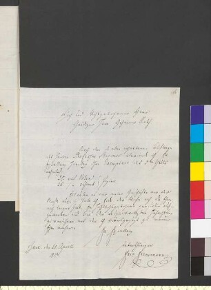 Brief von Frommann, Karl Friedrich Ernst an Goethe, Johann Wolfgang von