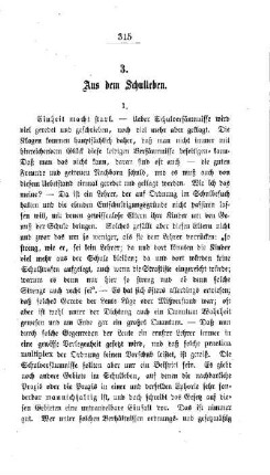 Aus dem Schulleben