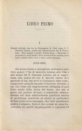 Vita del servo di Dio P. Giacomo Lainez, secondo generale della Compagnia di Gesù e uno dei primi compagni di S. Ignazio di Loiola : libri due