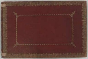 SUITE DES PRINCIPES DE LA GEOMETRIE : Buchdeckel, 1749. Gold/Maroquin/Textil. 32,5 x 48,7 cm.